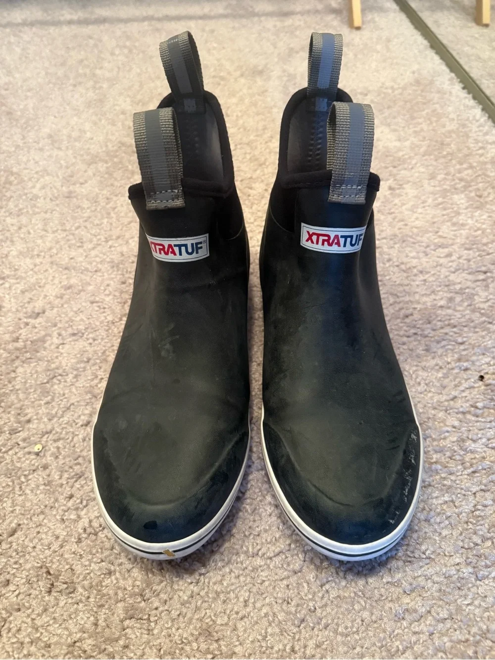 XTRATUF Men's Black Pull-On Ankle Boots